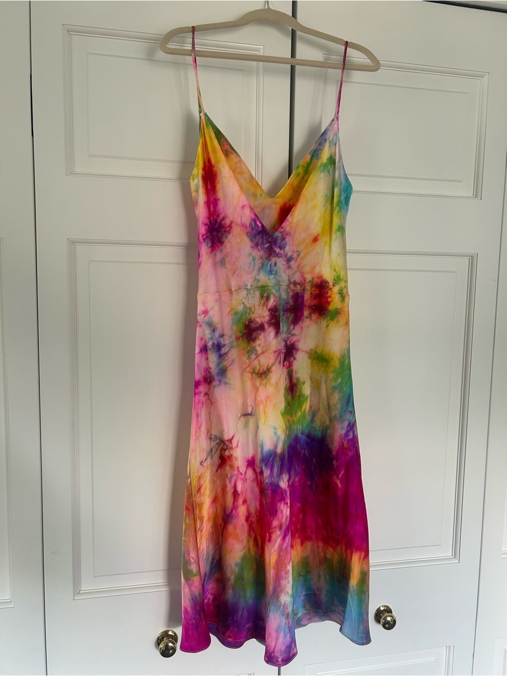 DANNIJO Multicolor Tie-Dye Slip Mini Dress, S - Picture 3 of 3